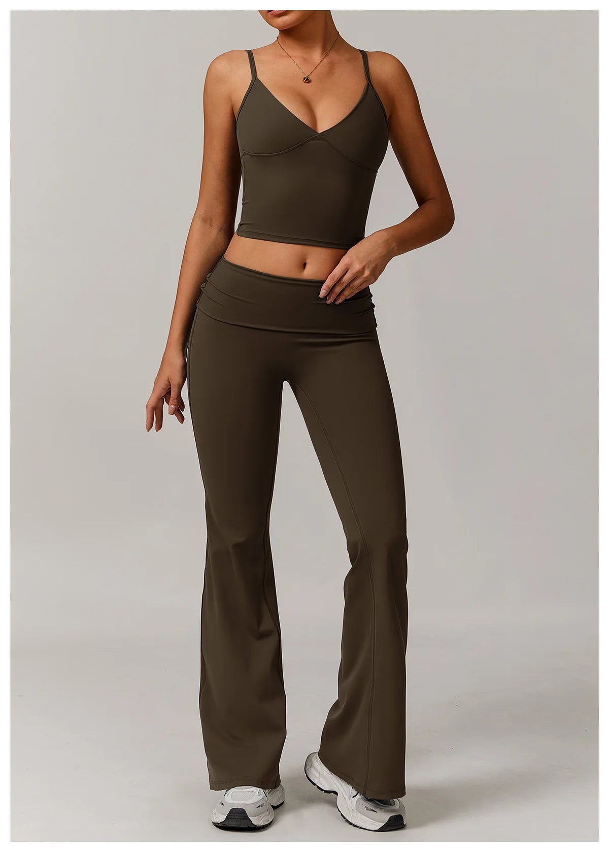 Bell-bottoms High Waist Wide Leg Fitness Workout Leggings