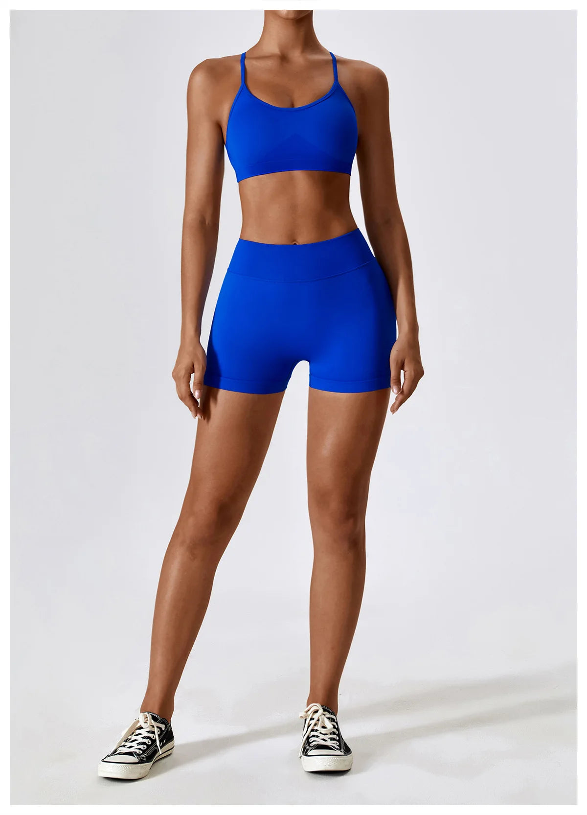 Seamless Yoga Gym 2 Piece shorts and bra Set