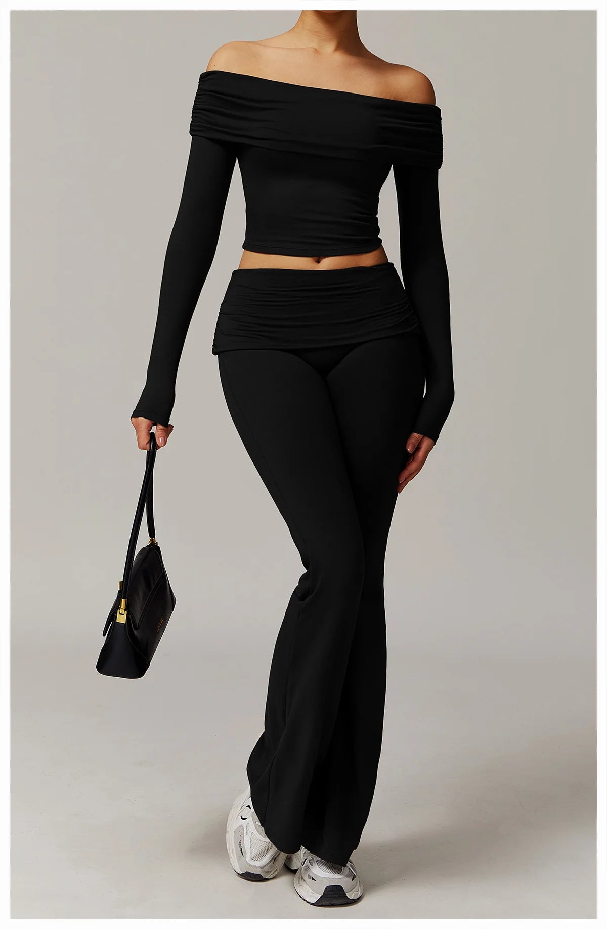 Bell-bottoms wide leg fitness Sport Leggings