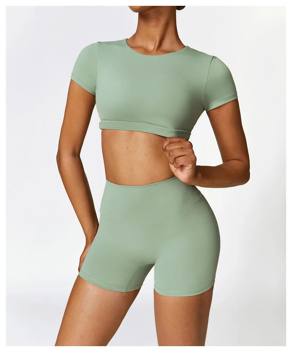 Seamless Yoga Workout Fitness Crop Top