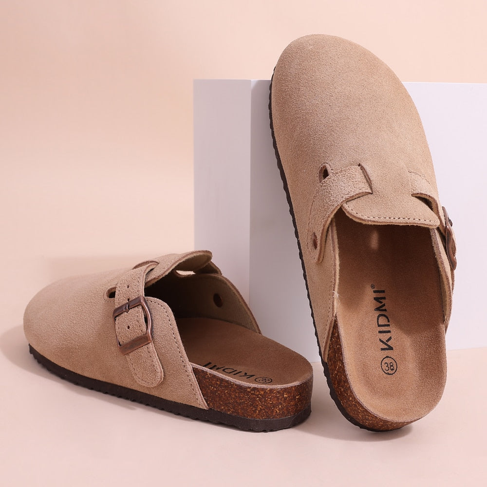 Suede Birkenstock style Mules Clogs Slippers