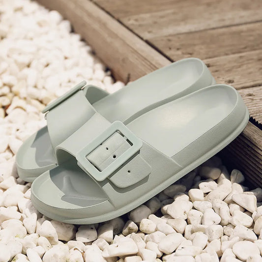 Women Thick Fashion Sandals Green