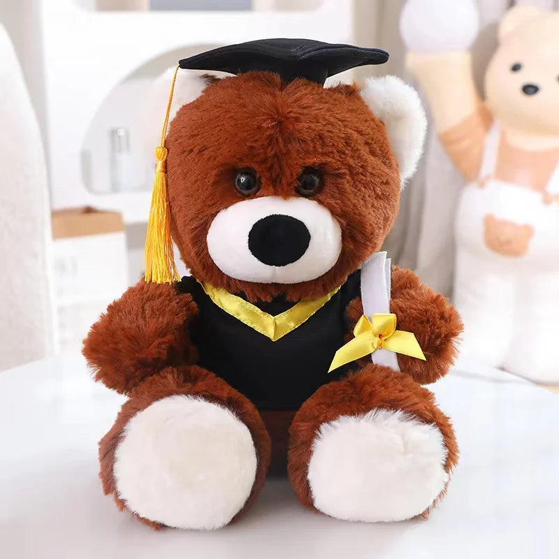 Graduate Doctor Capybara Owl Bear Plush soft Toy 25cm Brown Bear