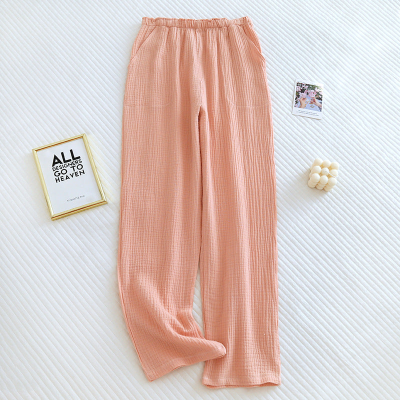 Cotton Crepe Loose lounge pyjama bottoms