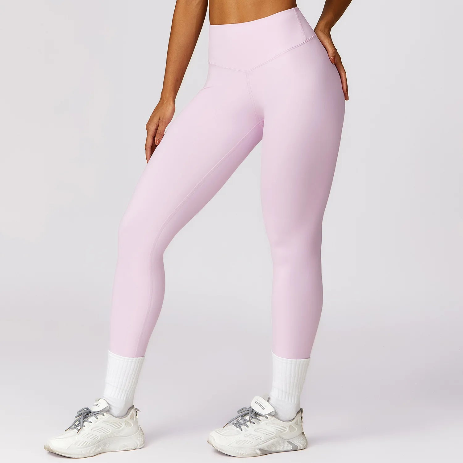 High Waist Push Up Sports gym Leggings Clove powder
