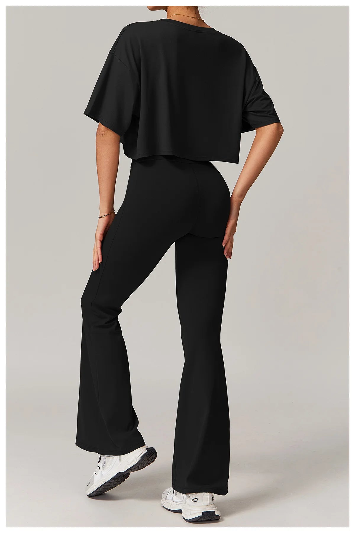 Wide Leg Bell-bottoms drawstring Sports Leggings