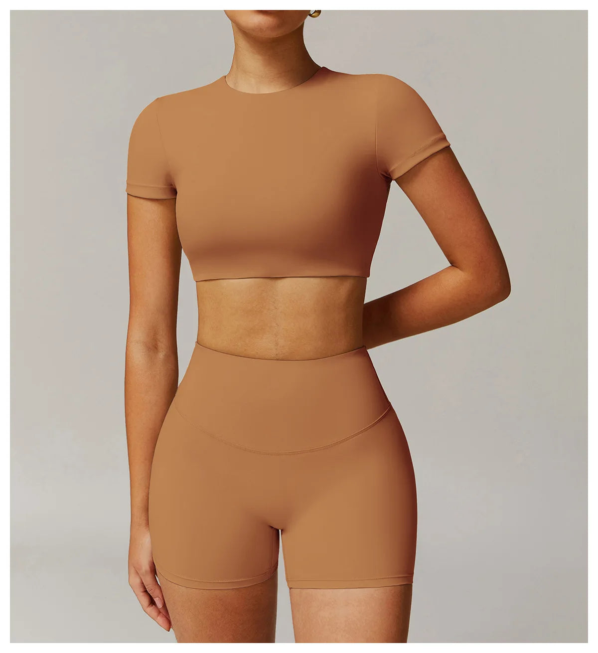 Workout Short Sleeve Shirt Gym Top