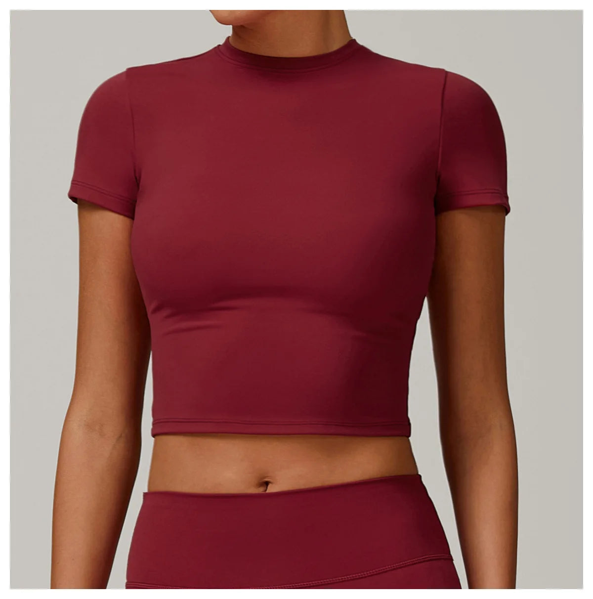 Short Sleeve round neck Yoga Gym Top