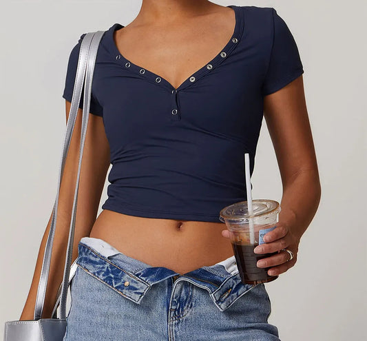 Yoga Sport Fitness Short Sleeve Yoga Top