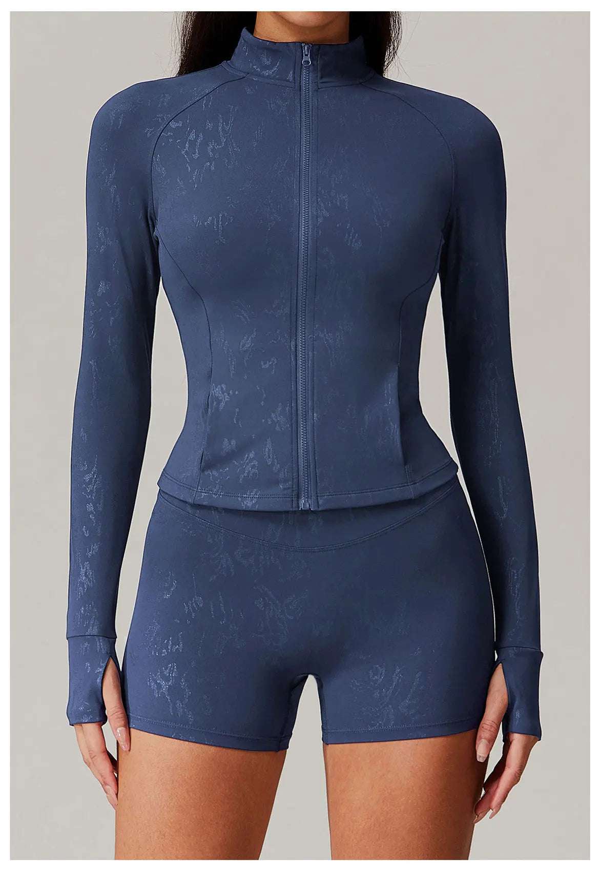 Zipper Long Sleeve Gym Workout Quick Dry Fitness Jacket