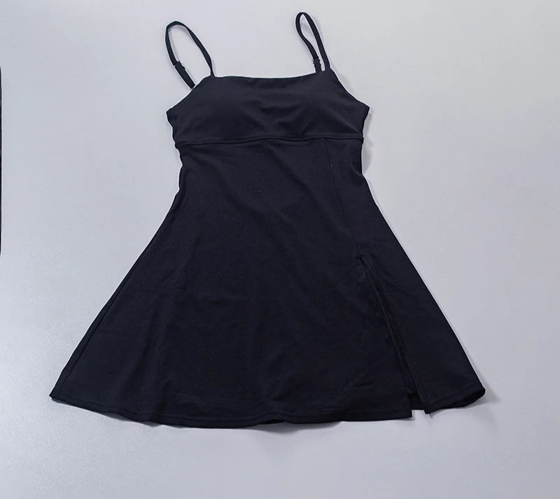 Yoga tennis sports dress Black