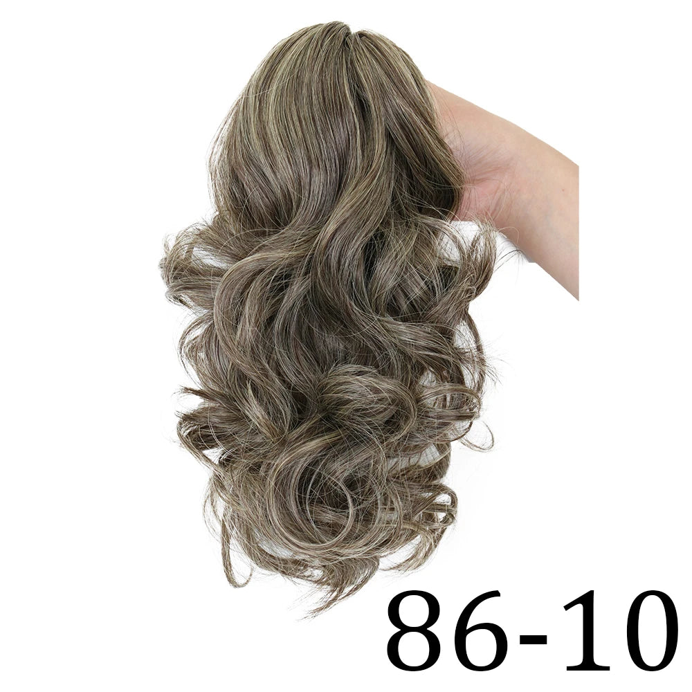 Claw Clip On Ponytails Extension Wavy Hair 12 Inches Hair Natural Extension 86-10 12inches