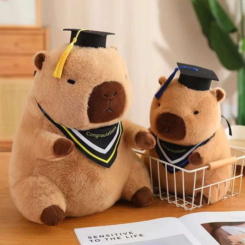 Graduate Doctor Capybara Owl Bear Plush soft Toy