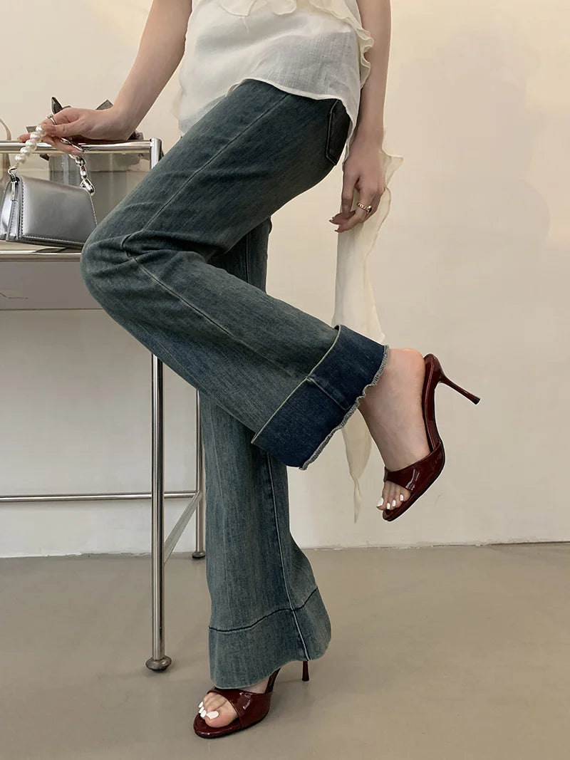 One band Patent Leather Mules High Heel Sandals