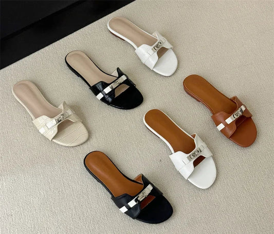 Hollow out Slip-On Flat Sandals
