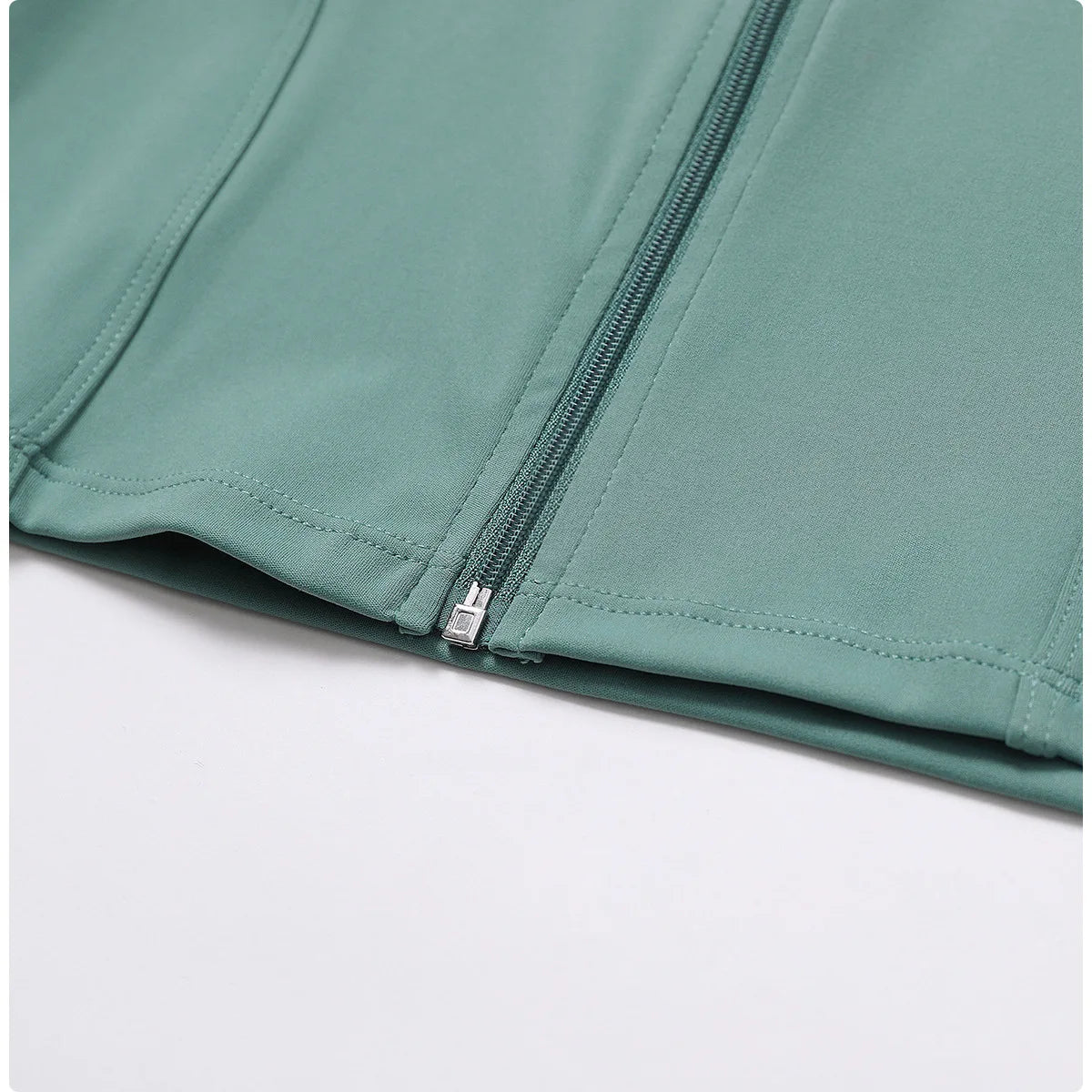 Zipper Long Sleeve Quick Drying Yoga Jacket
