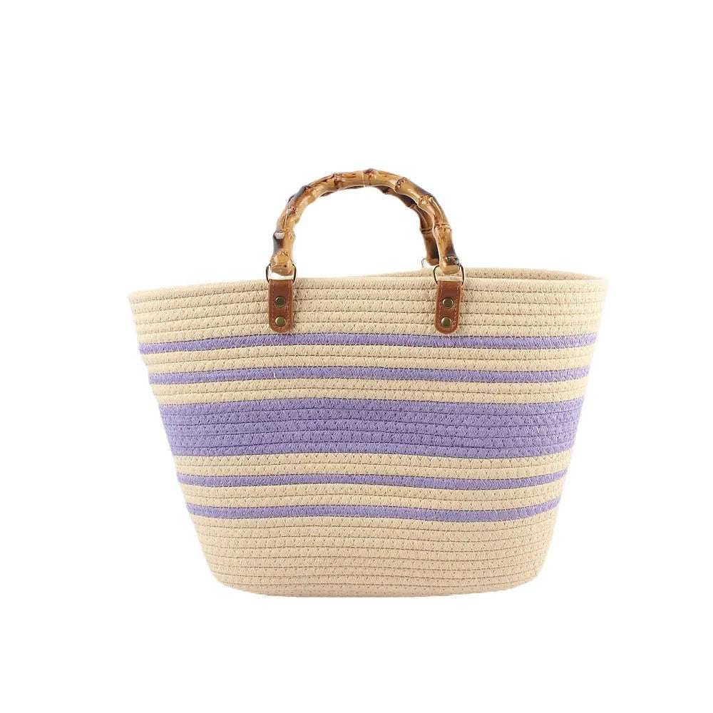 Cotton Rope Woven beach holiday Handbag