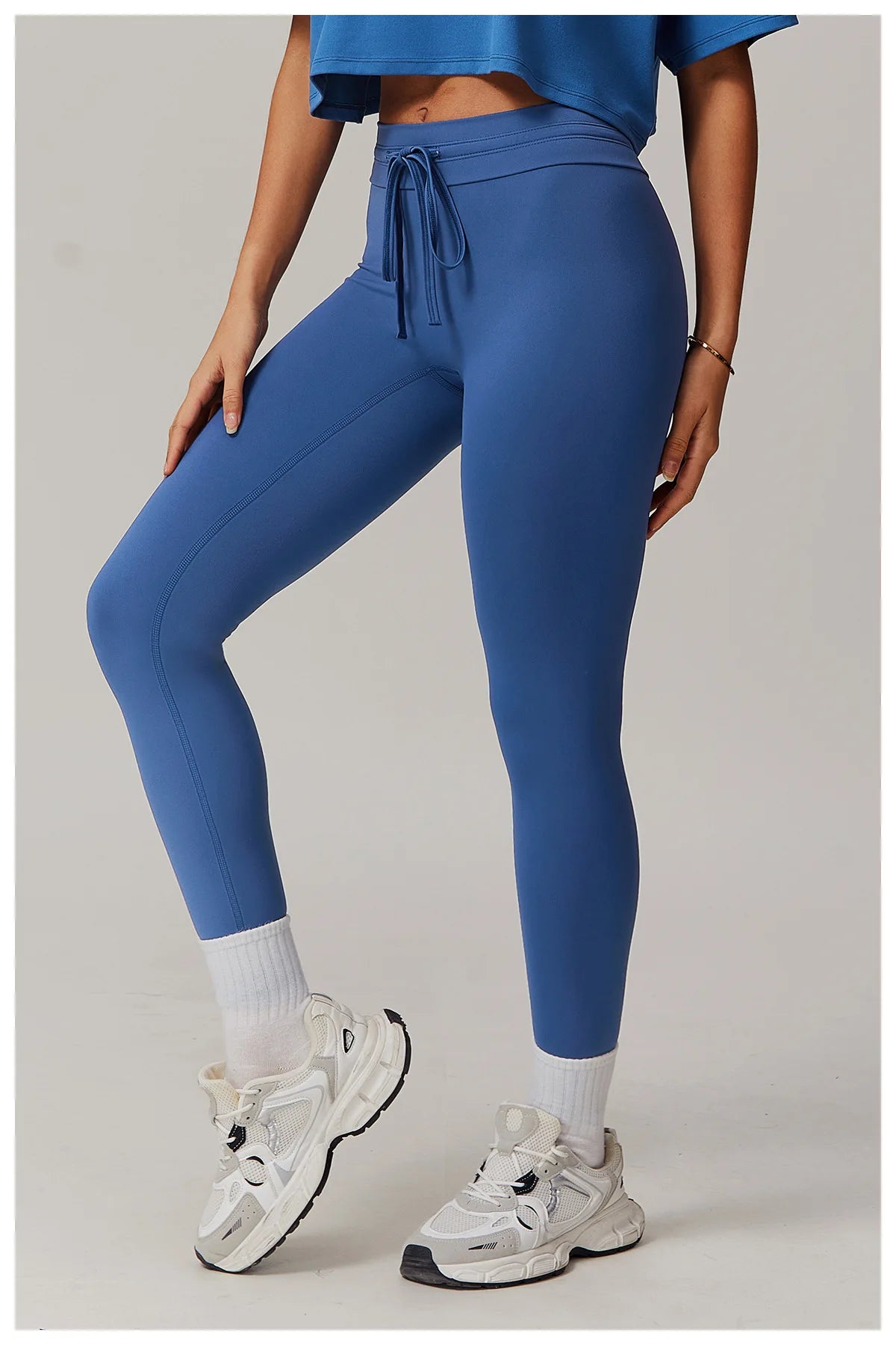Drawstring High Waist Fitness Leggings