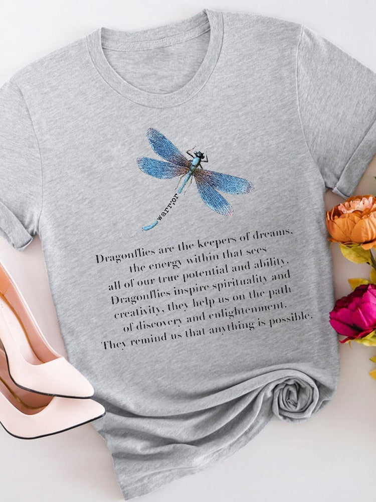 Summer Short Sleeve Print Graphic T Shirt MGQ29938-GY