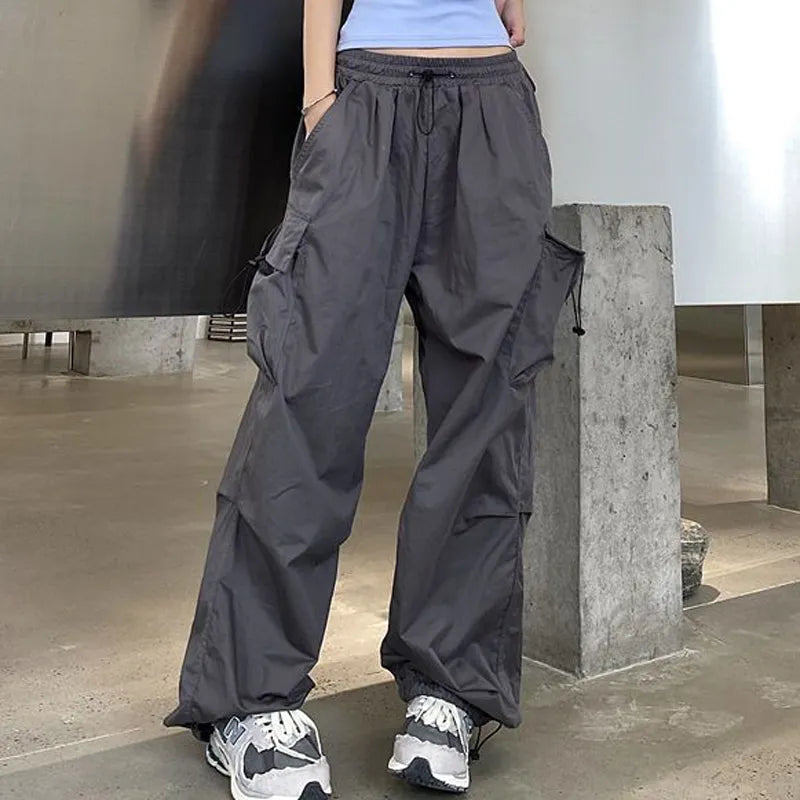 New Streetwear Hip Hop Cargo Pants Gray