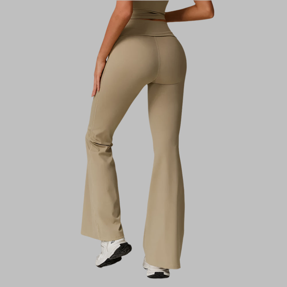 Bell-bottoms High Waist Wide Leg Fitness Workout Leggings