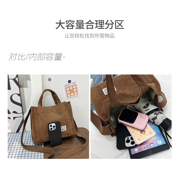 Women's Canvas Casual Tote Bag