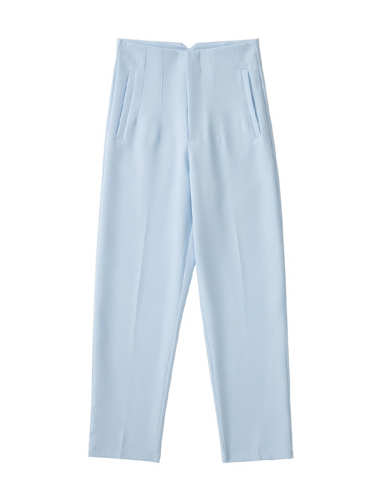 Women Fashion Seam Detail Office Wear Pants as picture 8