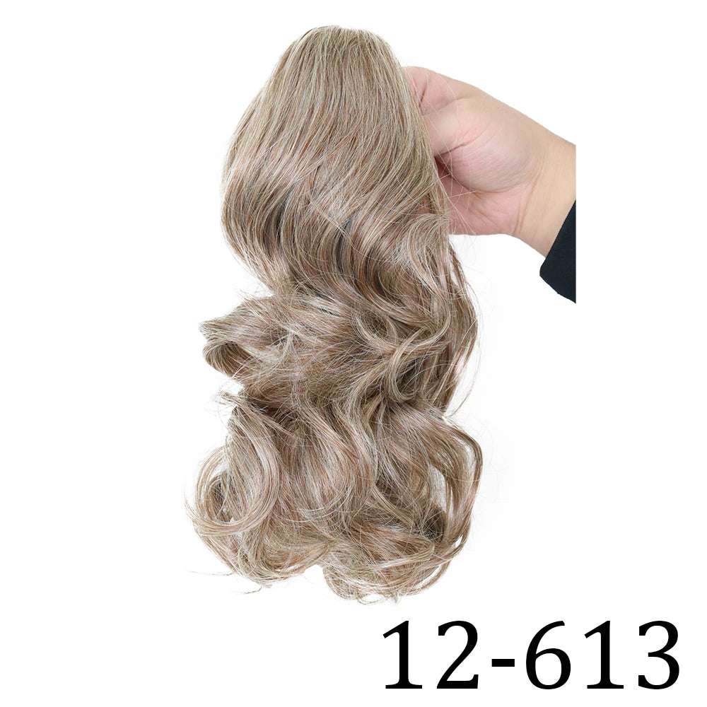 Claw Clip On Ponytails Extension Wavy Hair 12 Inches Hair Natural Extension 12-613 12inches