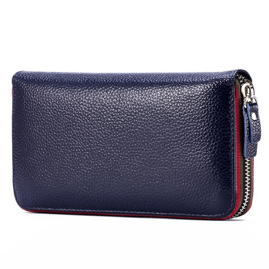 Genuine Leather Zipper Coin Purse