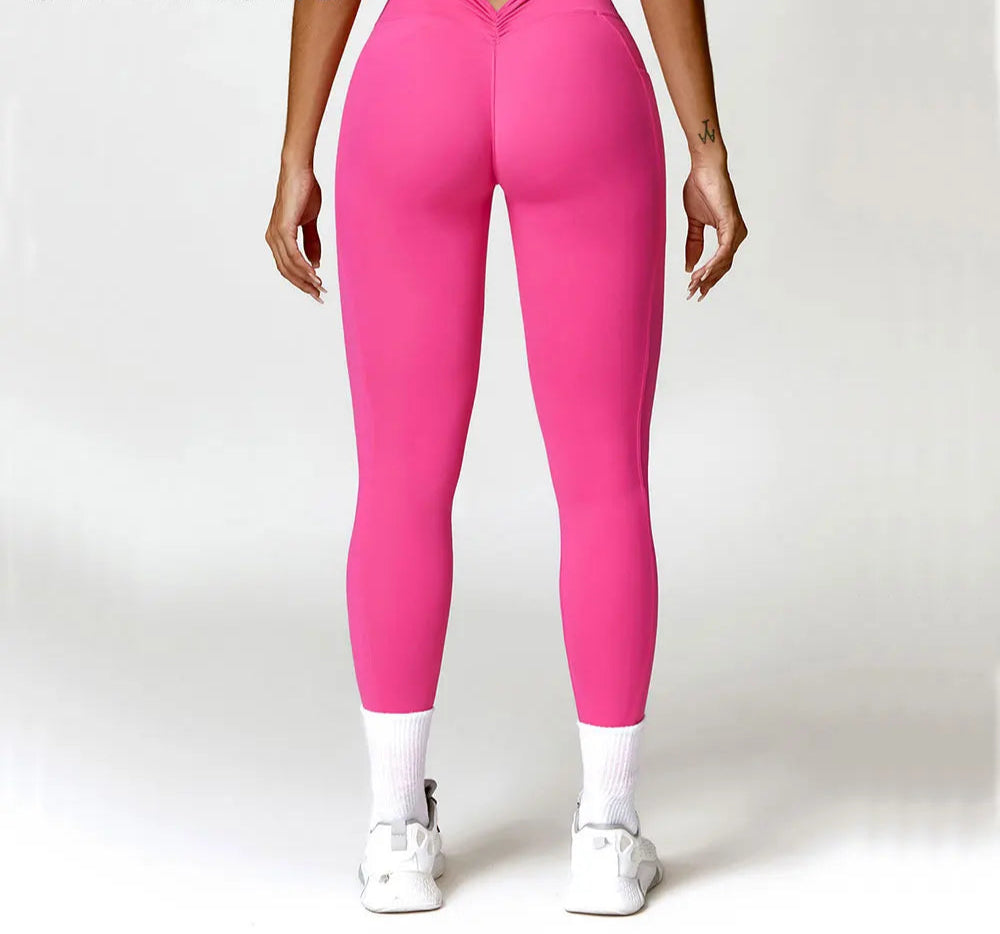 High Waist Push Up Scrunch Butt Quick Drying Fitness Leggings