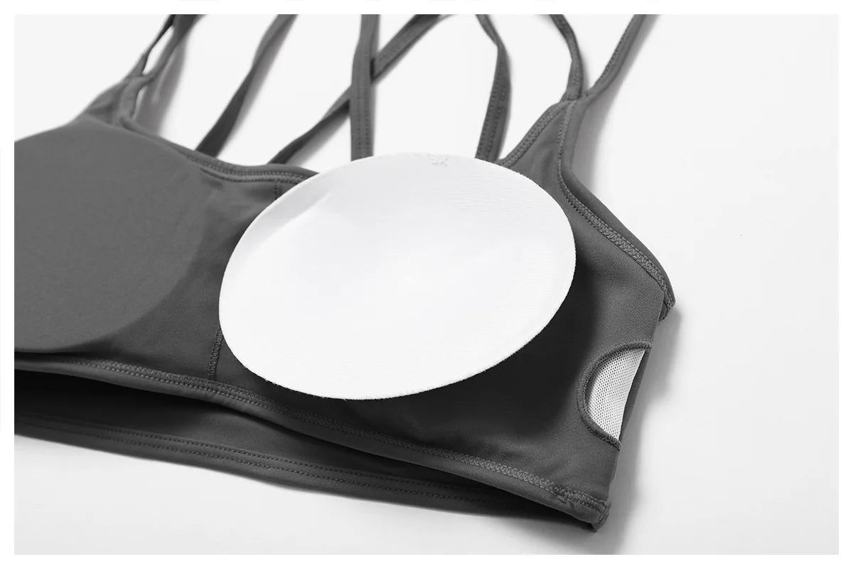 Push Up Breathable Fitness High Impact Yoga Sports Bra