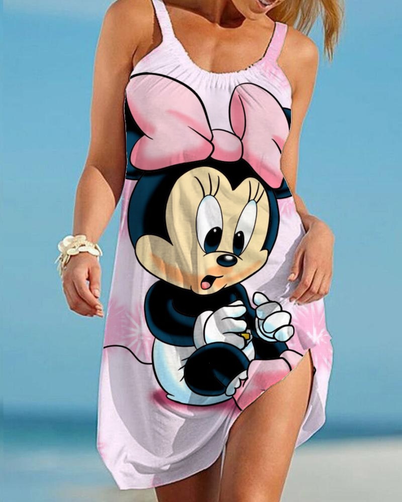Casual Ladies Cartoon Character Dress AWZ3BD0084