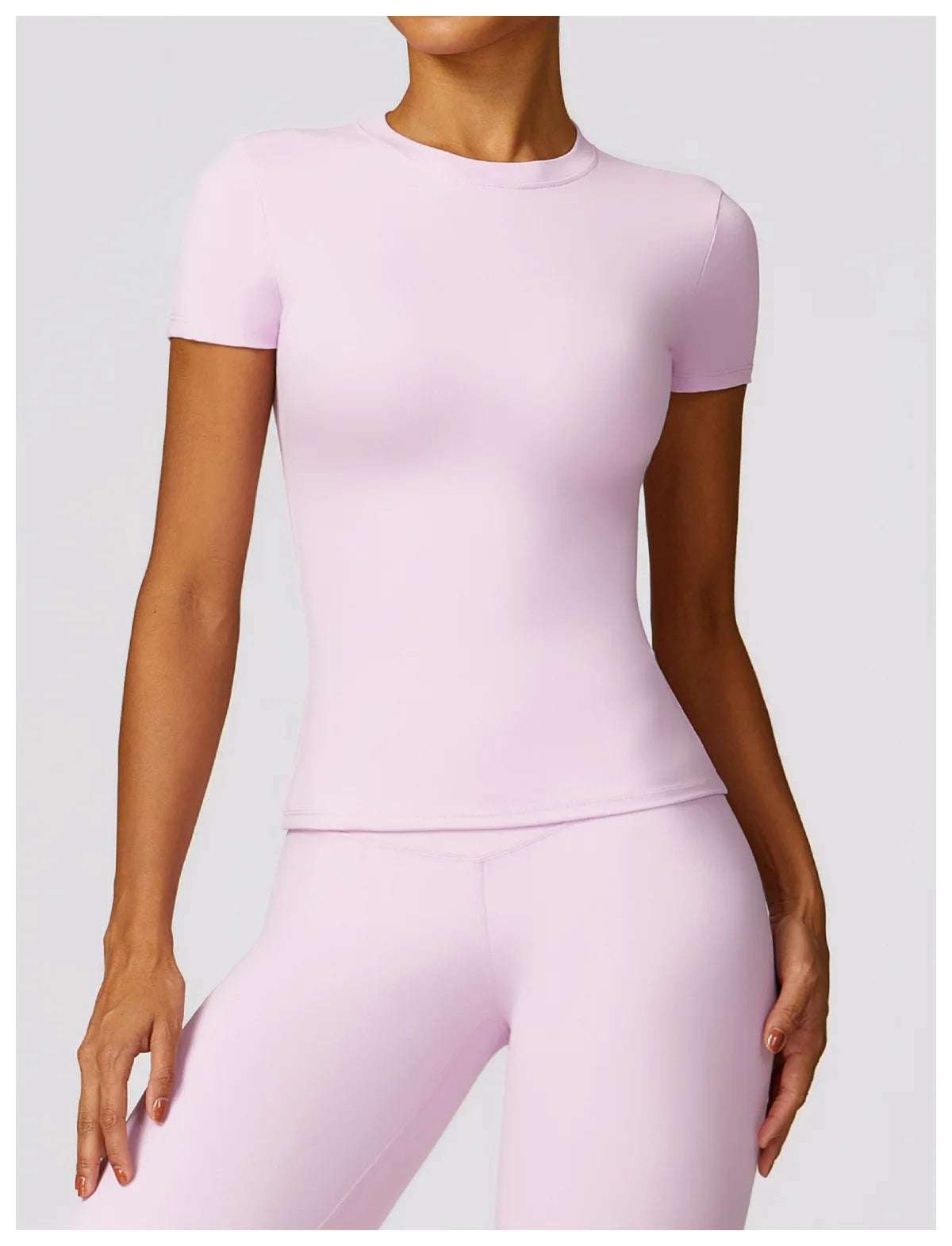 Seamless Short Sleeve Yoga Gym Top