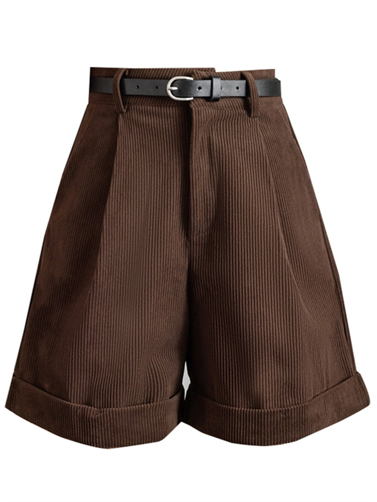 New Corduroy Women's Cargo Shorts