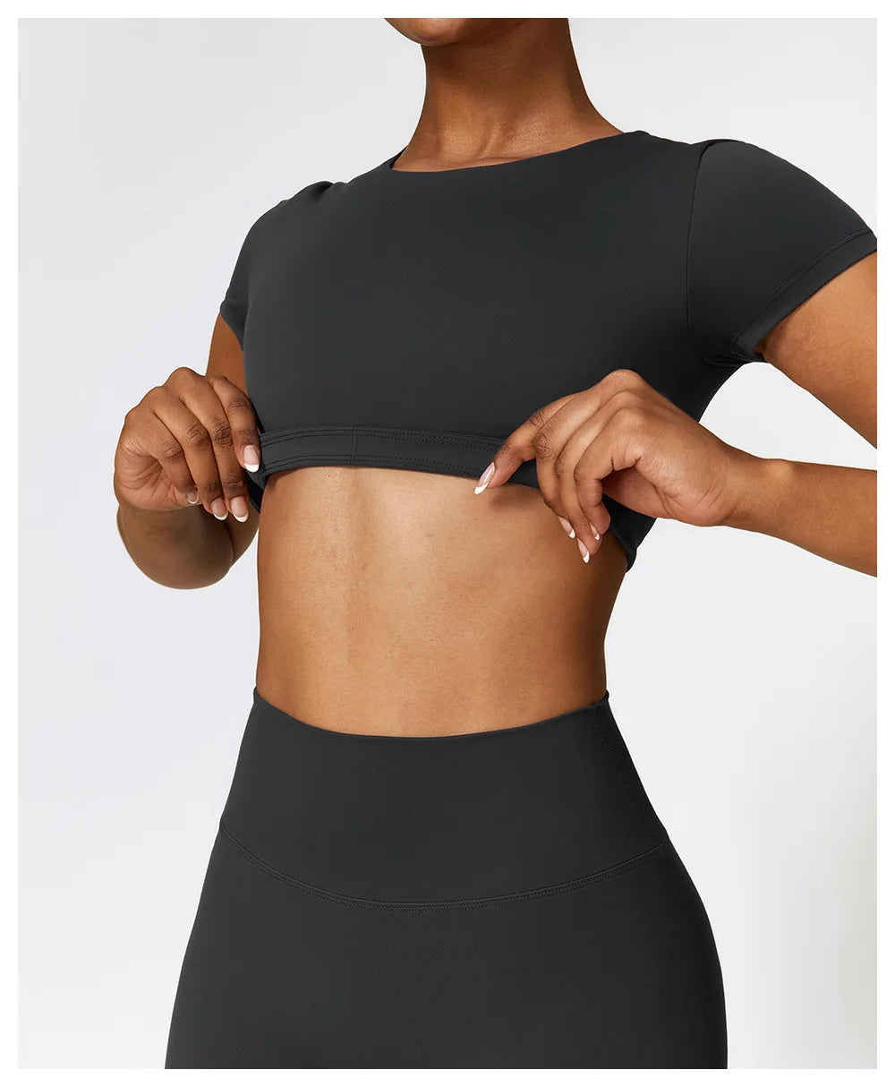 Seamless Yoga Workout Fitness Crop Top