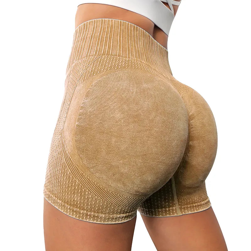 New Shorts Running Yoga Fitness Pants Khaki 1