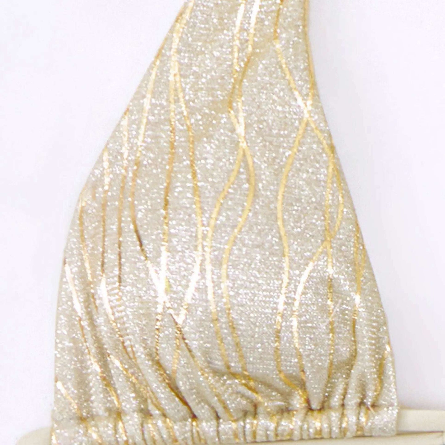 Sexy Halter neck metallic fabric Bikini Set