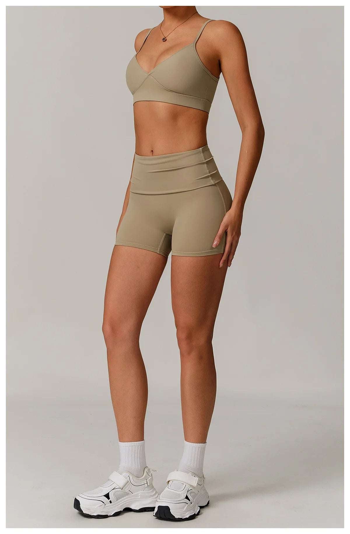 Breathable Shockproof Push Up gym Workout Top