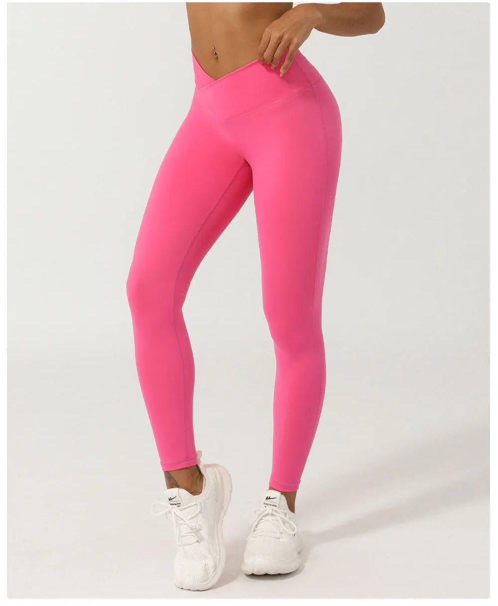 V-shaped Waist High Waist Fitness gym Leggings
