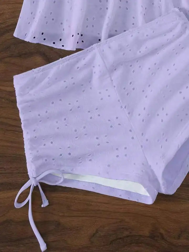 Two Pieces Push Up Tankini swimsuit Set