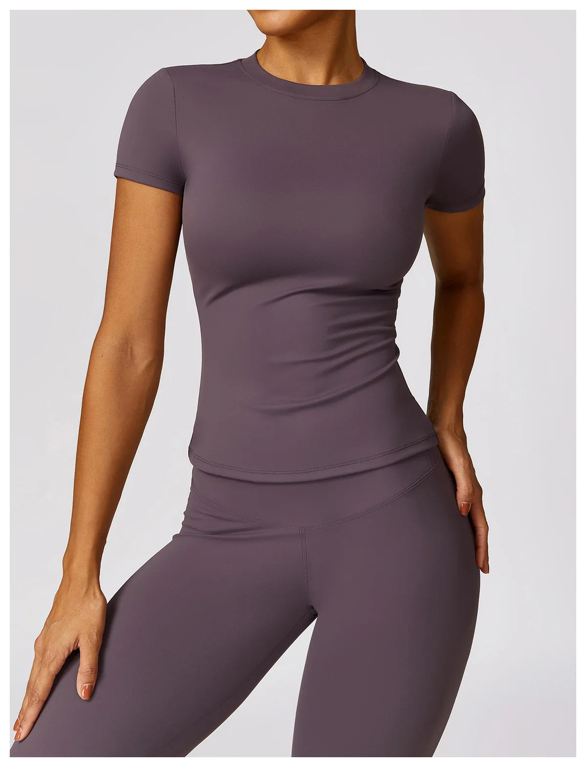 Seamless Short Sleeve Yoga Gym Top
