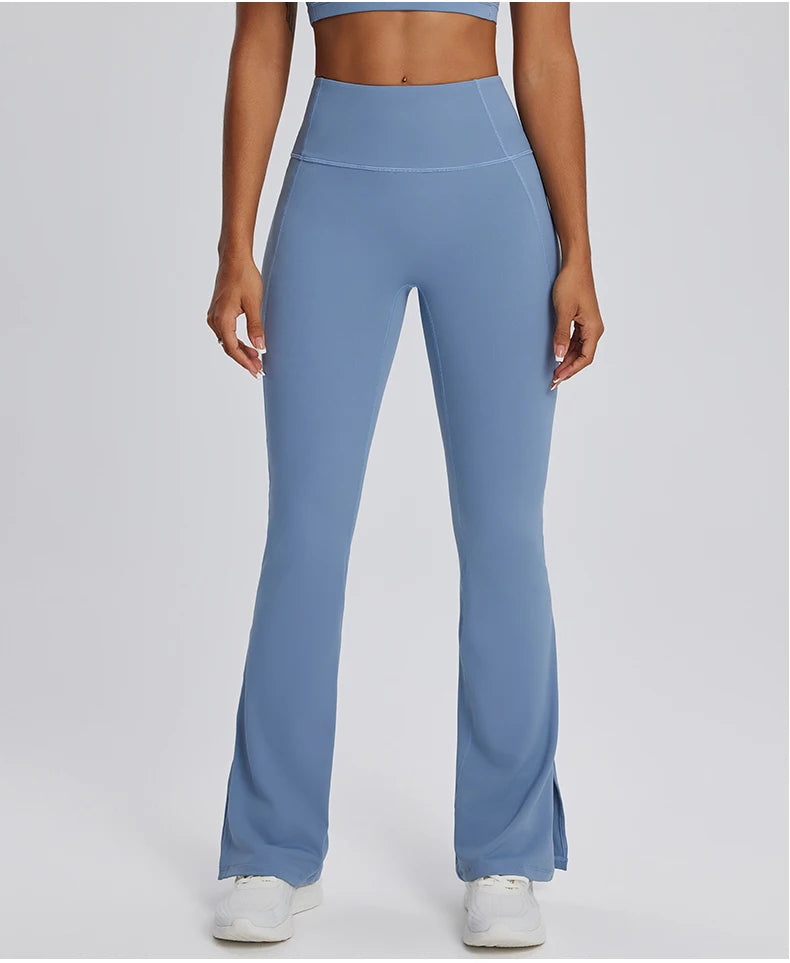 High waisted Flared gym workout Leggings