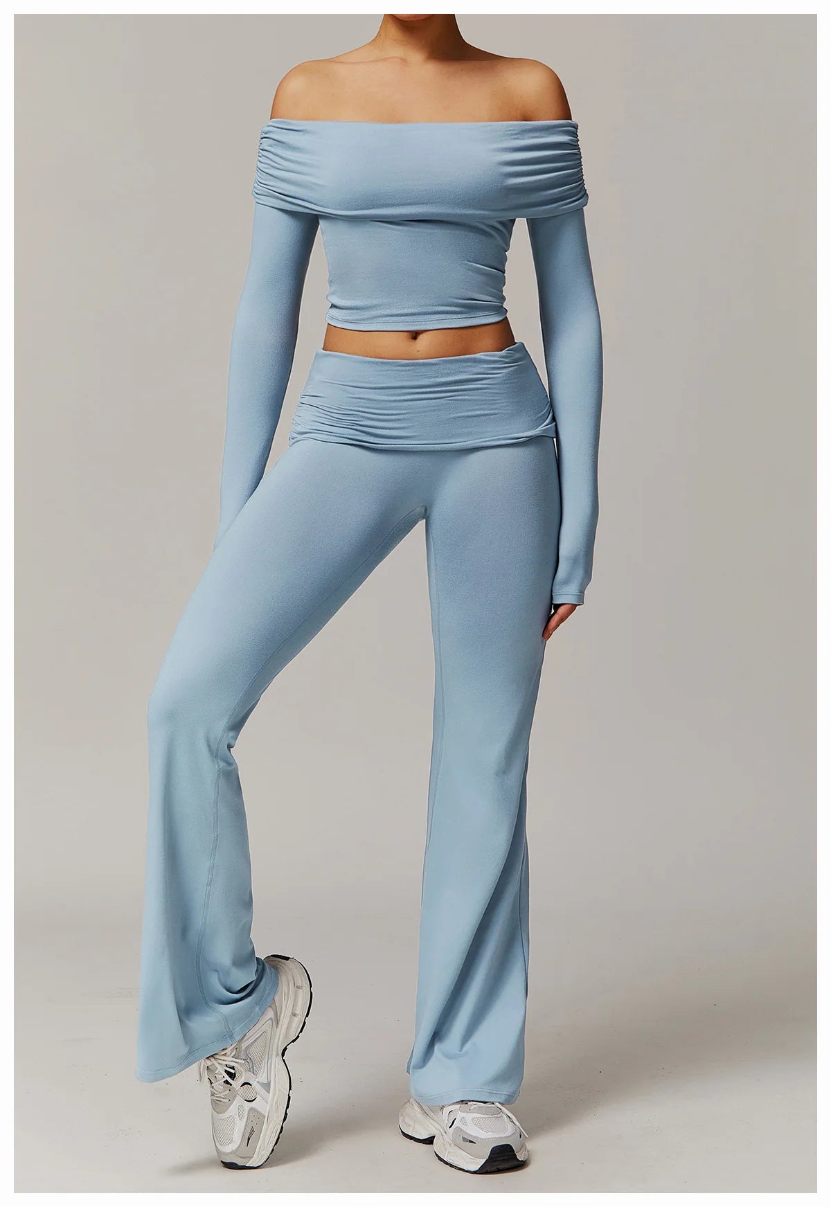 Bell-bottoms wide leg fitness Sport Leggings