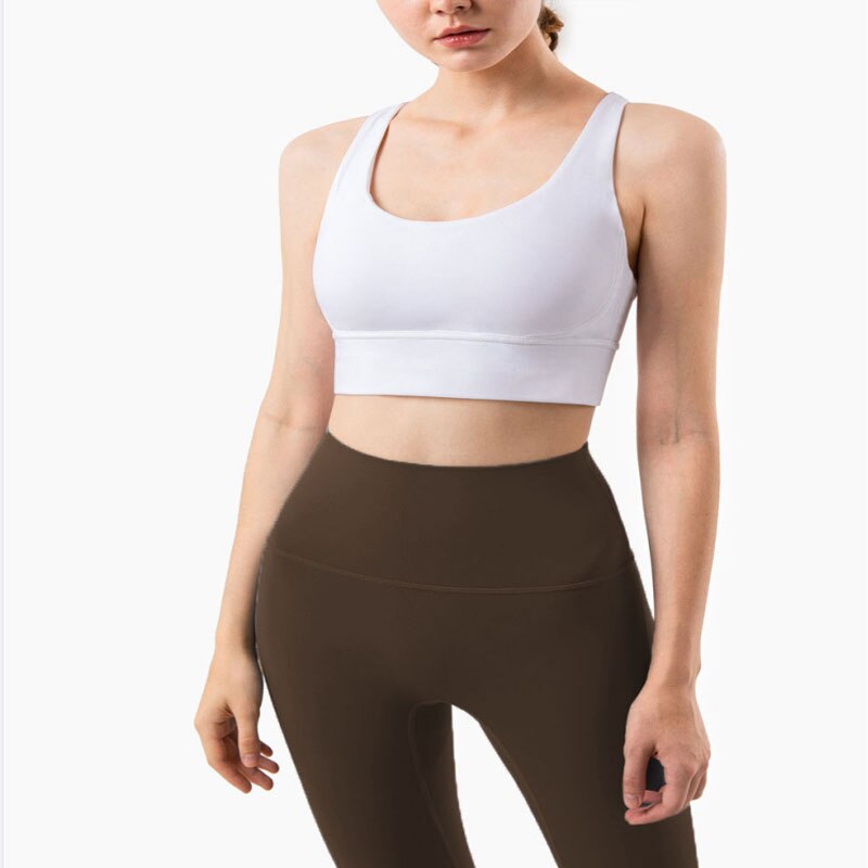 Noble Western Active Wear Women Yoga Set white brown set