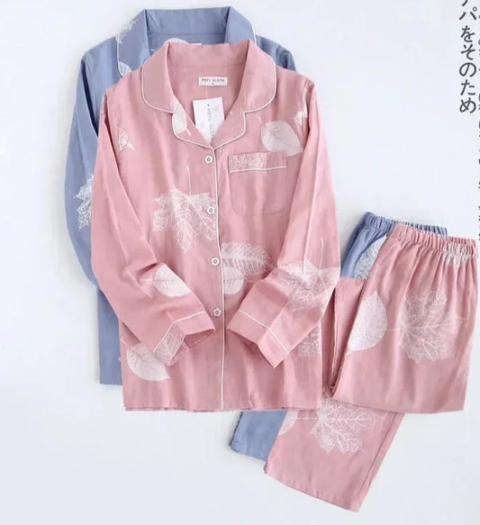 Cosy Pyjama set 100% gauze cotton