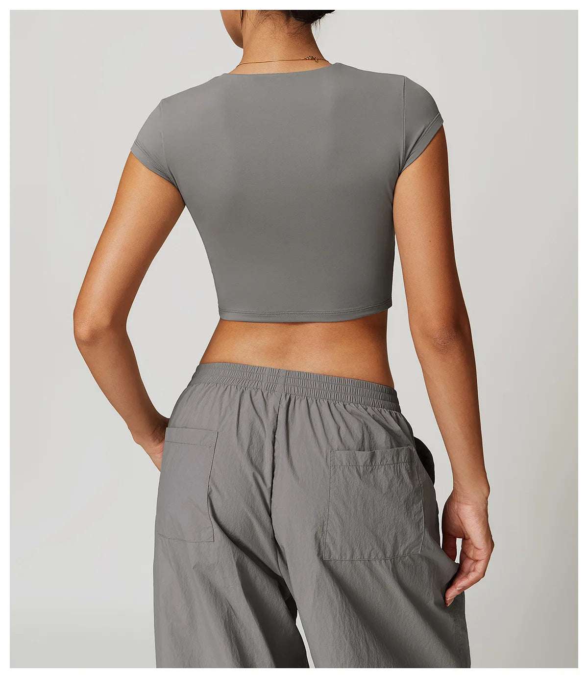 Short Sleeve Gym Workout Gym crop Tops