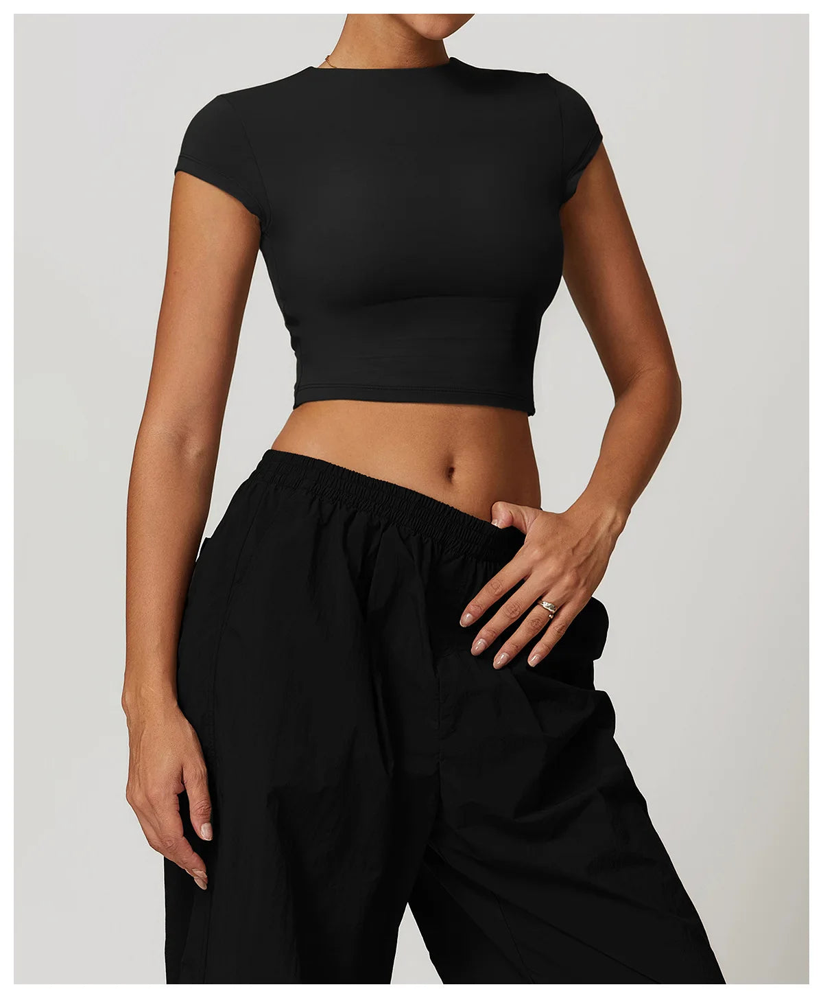 Short Sleeve Gym Workout Gym crop Tops