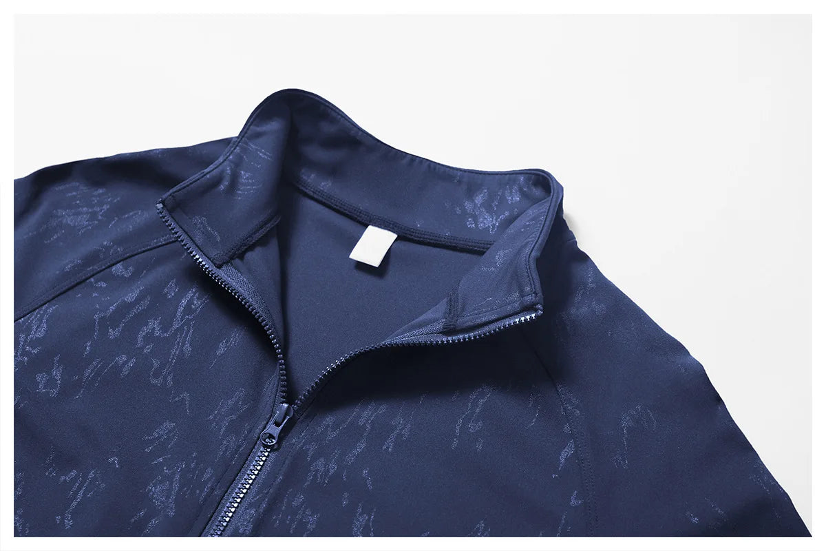 Zipper Long Sleeve Gym Workout Quick Dry Fitness Jacket