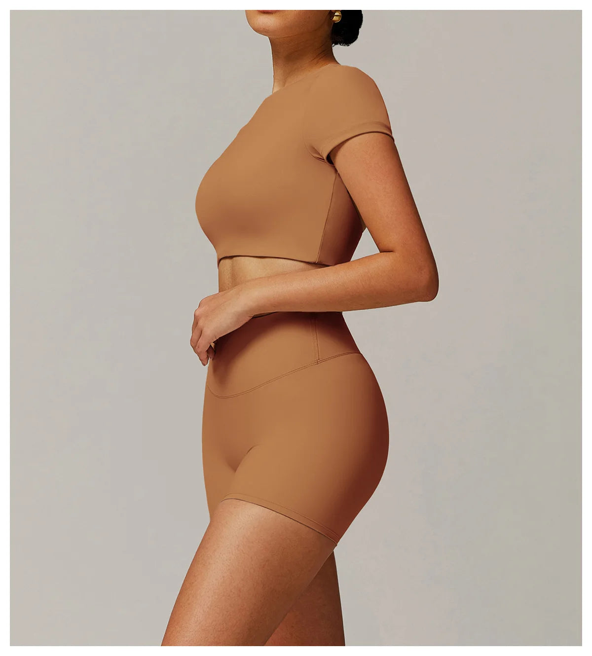 Workout Short Sleeve Shirt Gym Top