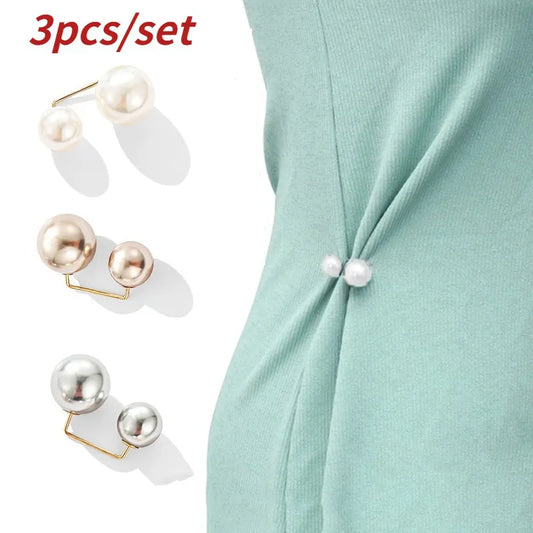 3Pcs/set Women Fashion Tightening Waistband Pin champagne